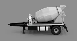 Cement Mixer Trailer 3d model