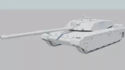 CHALLENGER 2 TANK 3d model