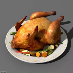 chicken  _  food 3d model