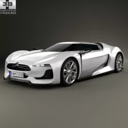 Citroen GT with HQ interior 2008 3d model