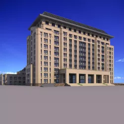 Classical office building 3d model