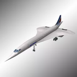 Concorde Air France 3d model