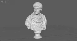 Constantine Emperor Bust 3d model