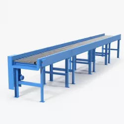 Conveyor Belt Roller Blue 3d model