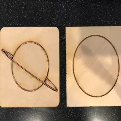 Copper Wire Inlaid Coaster