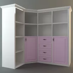 Corner Storage Cabinet 3d model