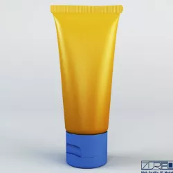 Cosmetic cream tube v 1 3d model