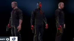 Cyberpunk detective 3d model