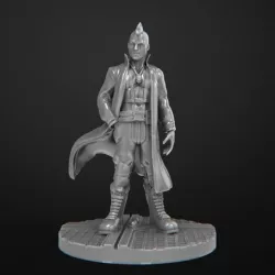 Cyberpunk Male Miniature 28mm