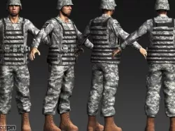 Daniel Military Cloth 3d model