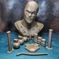DEADPOOL BUST with Tools 3d model