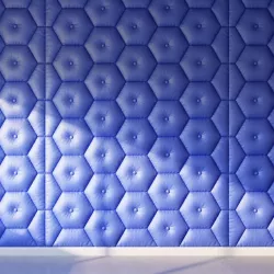 Decorative blue wall panel 3d model