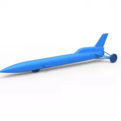 Diecast model Blue Flame jet car Scale 1:24