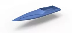 Diecast model Speed boat hull Scale 1 to 24 3d model