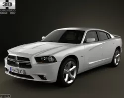 Dodge Charger 2011 with HQ interior 3d model