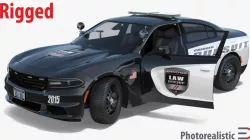 Dodge Charger Police Car Rigged 3d model