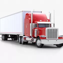Dry Van Semi-trailer Truck V3 3d model