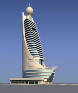 Etisalat telecommunications building 3d model