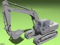 excavator 3d model