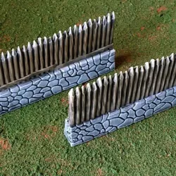Fantasy viking palisade