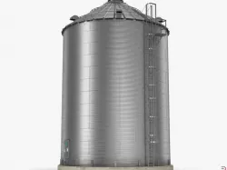Farm Grain Storage Bin 3d model
