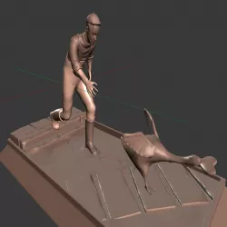 Farmer and goose