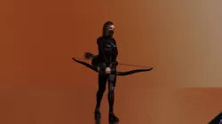 Female character - Archer 3d model