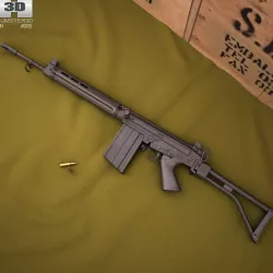 FN FAL 50.64 3d model