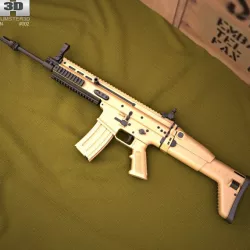 FN SCAR-L 3d model