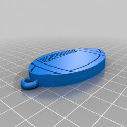 STL file Football Keychain 🏈・3D printer model to download・Cults