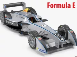Formula E Qualcomm 3d model