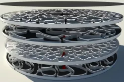 Futuristic Multi Level Labyrinth 3d model