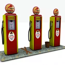 Gas Pump Gilmore 3d model