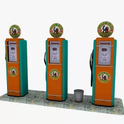 Gas Pump Musgo 3d model