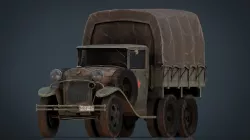 GAZ AAA CARGO TRUCK 3d model