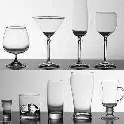 Glasses Set 3d model