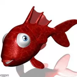 Goldfish carton 3D 3d model