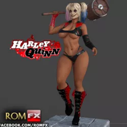 Harley Quinn Sexy 3D Printable Action Figure