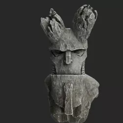 Hellboy Bust 3D