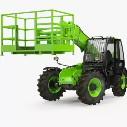Industrial Telehandler Forklift Access Platform Generic Rigged 3d model