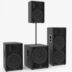 JBL JRX Speaker System 3d model