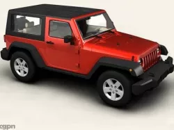 Jeep Wrangler 2007 3d model