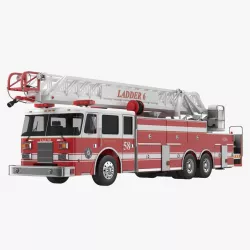 Ladder Fire Truck 3d model