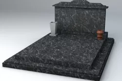 Large Marble Grave Low Poly 3d model