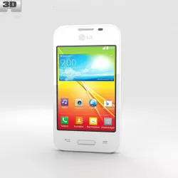 LG L35 White 3d model