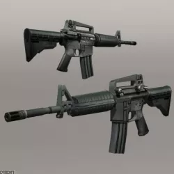 M4 Rifle 3d model