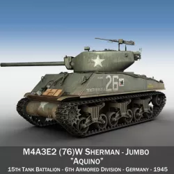 M4A3E2 - Sherman Jumbo - Aquino 3d model