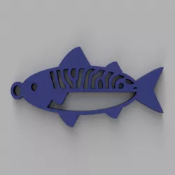 mackerel keychain