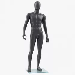 Male Mannequin Dark Standing Pose 3d model
