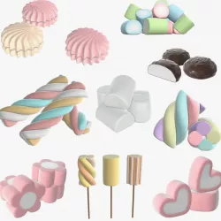 Marshmallows 3d model